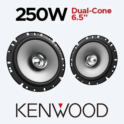 Kenwood Car Door/shelf Coaxial Speakers Pair 250w Dualcone 6.5  - Kfc-s1756 • £24.95