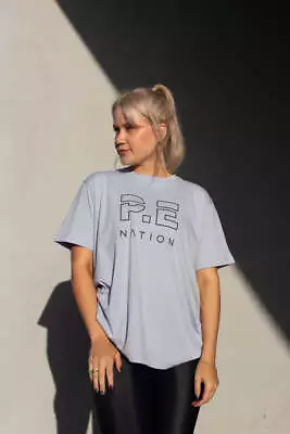 New With Defect! Pe Nation Women's Heads Up Tee Relaxed Fit Crew T-shirt Tops • $26.99