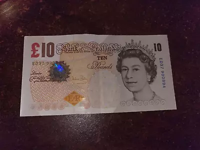 **Rare Vintage ** Ten £10 Pound Note (Uncirculated) • £20
