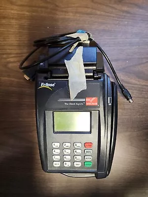 Verifone Eclipse Quartet Telecheck Credit Debit Card Check Terminal No Powercord • $24.99