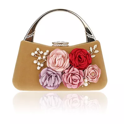 Ladies Clutch Purses Bag Vintage Floral Envelope Handbag Wedding Evening Prom • $9.99