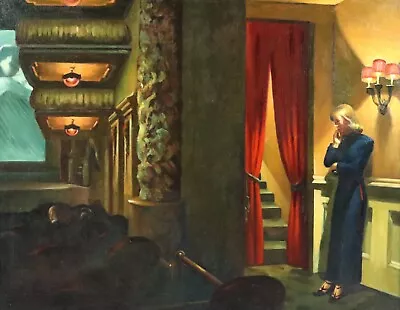 New York  Edward Hopper   Picture Print On Framed Canvas 20 X30  Wall Art • £25