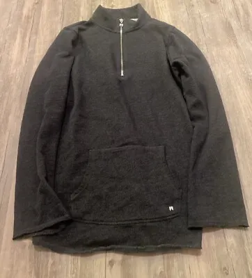 Victoria’s Secret VSX Sport Size Large Gray Half Zip Long Sleeve Sweatshirt • $8.99