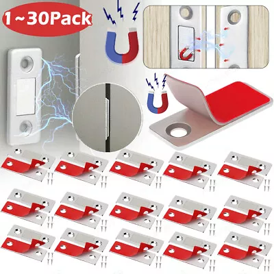 Ultra-thin Invisible Punch-Free Strong Magnetic Door Cabinet Closer Stoppers Lot • $6.91
