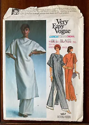 VTG UCFF Vogue BILL BLASS American Original Designer Sewing Pattern 1457 Tunic • $29.99