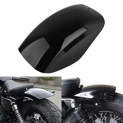 Vivid Black Motorcycle Rear Fender Fit For Harley Sportster XL883 XL1200 86-UP • $40.99