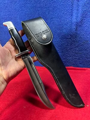 Buck Knife  #120 Vintage Fixed Blade Hunting Knife Aa-443 • $37