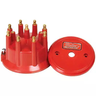 MALL-205M Mallory Distributor Cap Male/HEI-Style Red Screw-Down 81 82 83  • $116.45