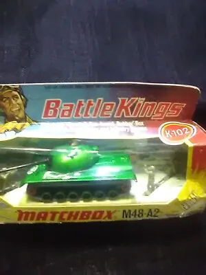 1974 Matchbox Battle Kings K-102.Revolving Elevating Gun- Turret.Cat Tracks. • $120