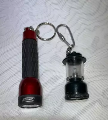 Vintage Coleman Mini Flash Light Mag Light & Light Up Lantern Key Chains • $10