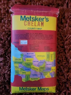 Metsker's Chelan County Washington Map • $5.94
