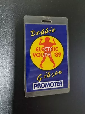 Debbie Gibson Backstage Pass Personally Used By Michael Chugg Original Laminate • $25