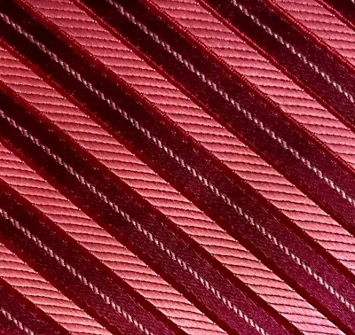 Bow Tie Men Silk  Burgundy Pink Striped SELF TIE Bowtie • $14.99