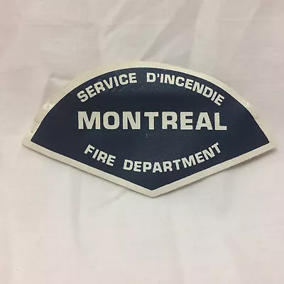 Vintage Montreal Canada Fire Department Patch Fireman Rescue  • $13