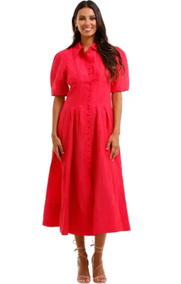 $35.60 • Buy Country Road Midi Shirt Dress In Raspberry Size 8 AU