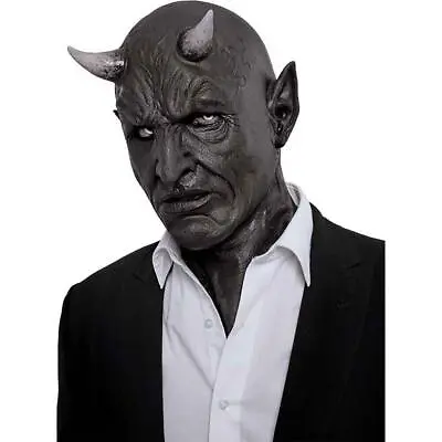 $19.99 • Buy Halloween Party Costume Cosplay Horror Demon Horn Mask Devil Killer Latex Helmet