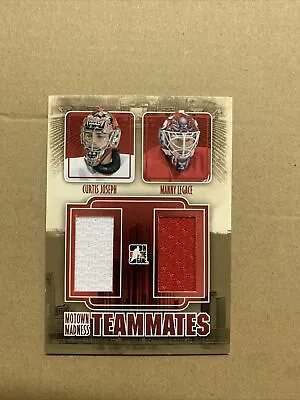 2012-13 In The Game Motown Madness Team Mates Curtis Joseph & Manny Legace Red V • $12