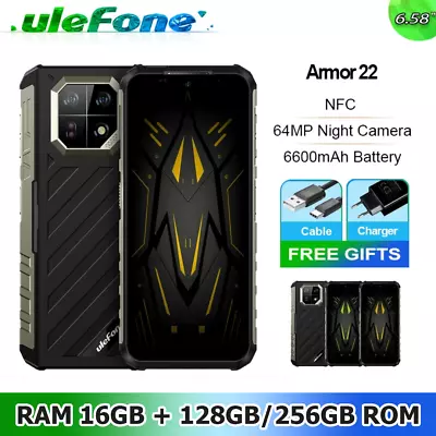 Ulefone Armor 22 IP68 Phone 128GB/256GB 6600mAh 64MP Night Vision Global Version • £165.58