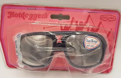 Vintage 70s Bolle France Midnight Blue Star Mirrored Ski Sunglasses In Package  • $90