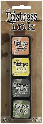 Ranger Tim Holtz Distress Mini Ink Kits 4 Pads - Water-Based Dye Ink Formula • $13