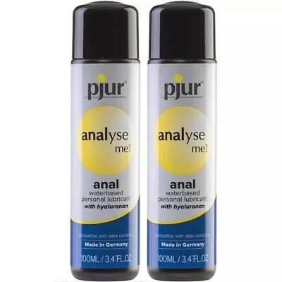 Pjur Analyse Me Water-Based Personal Anal Lubricant 3.4 Fl Oz/100ml - 2 Pack • $9.99