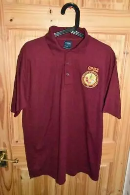 6233 LONDON MIDLAND & SCOTTISH RAILWAY COMPANY POLO STYLE SHIRT Adult Large • £6.75