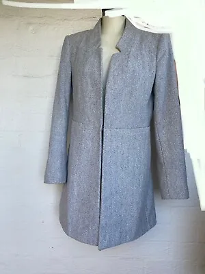 Woman's Zara Grey Wool Mix Coat Jacket / $199 Retail -  size S • $39