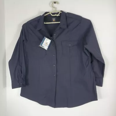Flying Cross Uniform FX STAT Womens Navy Long Sleeve Uniform Size 48 Reg New • $51.20