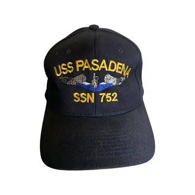 USS Pasadena SSN-752 Ball Cap Embroidered Submarine Dolphins Navy Veteran Hat • $24.99