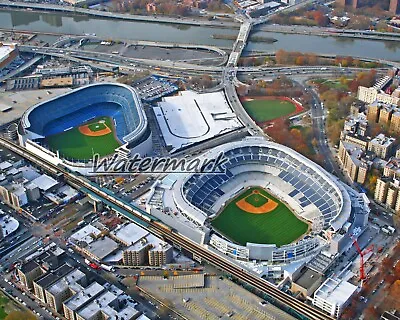 MLB New York Yankees Yankee Stadium Old & New Aerial View 8 X 10 Photo Picture • $5.59