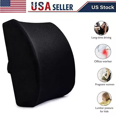 Memory Foam/Mesh Lumbar Back Pillow Support Cushion Home Office Car Seat Chair • $18.80