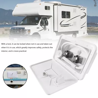 White External Caravan RV Shower Box Kit Exterior Faucet Camper Trailer Boat AUS • $89.81