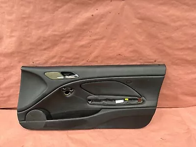 Front Right Interior Door Panel Trim Black Leather BMW E46 330CI 325CI OEM 133K • $60.97