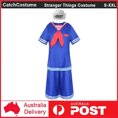 $37.99 • Buy Stranger Things Season 3 Steve Harrington Cosplay Costume Scoops Ahoy Uniform