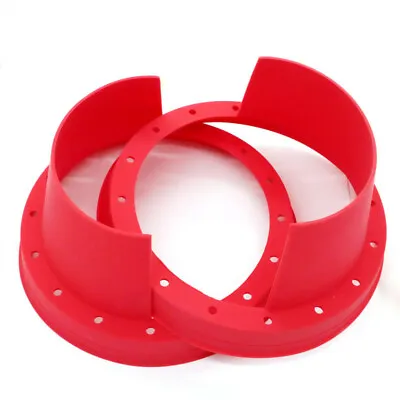 $18.89 • Buy TWO 6.5  Car Audio Speaker Horn Silicone Waterproof Cover Rings Grill Universal