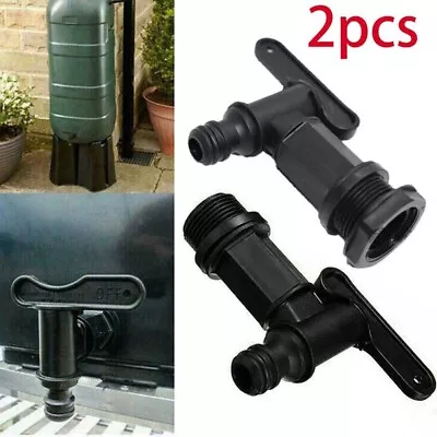 2x Replacement Water Butt Tap Barrel Plastic Adaptor Beer Home Rain Brews • £4.93