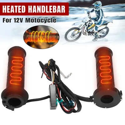 Universal 12V Quick Heated Grips Handlebar ATV Warm Hand Grips For Motorcycle • $21.61