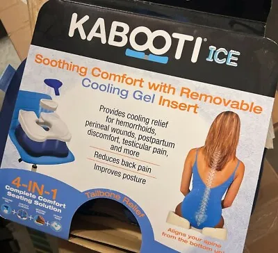 Kabooti Ice Seat Cushion - Donut Coccyx & Wedge Orthopedic Chair Cushion W Ice • $33.99