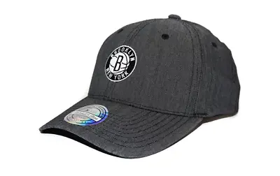 Mitchell And Ness Snapback 110 Curved Polyester Heringbone Brooklyn Nets • £31.91