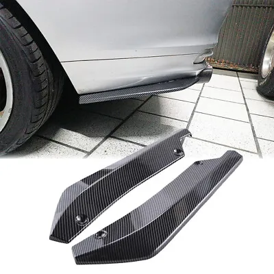 2x Carbon Fiber Rear Bumper Splitter Diffuser Canard For Subaru Impreza/ WRX STi • $27.11