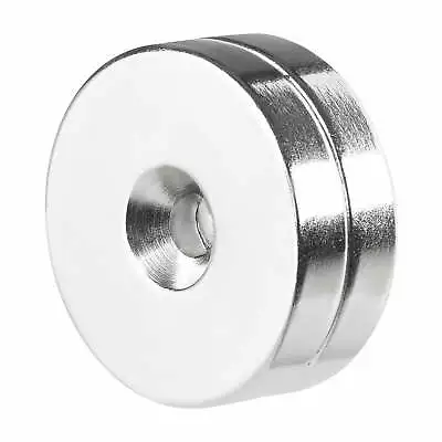 1.25 X 1/4 Inch Neodymium Rare Earth Countersunk Ring Magnets N52 (2 Pack) • $19.99