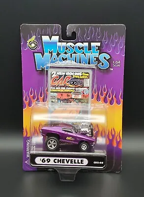 Muscle Machines Cartoons 1969 Chevelle 1:64 Scale Diecast Purple B8  • $10.75