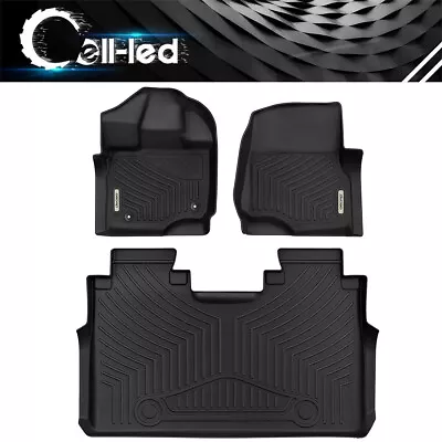 Floor Liners Mats For 2015-2024 Ford F-150 / F-150 Lightning SuperCrew Cab TPE • $85.99