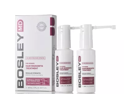 Bosley MD For Women Regular Strength Minoxidil 2%  Hair Regrowth Treatment 3/24* • $10.99