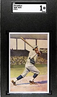 1932 Sanella Babe Ruth SGC 1 - Type 3 Ultra Rare • $1475.25