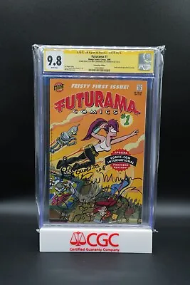 Futurama #1 SDCC CGC 9.8 Signed And Remarqued By Matt Groening & Bill Morrison • $5500