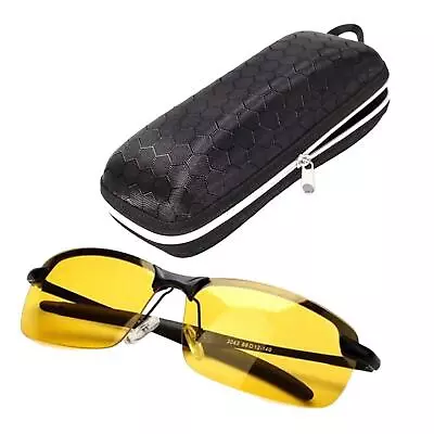 Night Driving Glasses Unbreakable Frame Eyewear For Golf Motorcycle Walking • $8.97