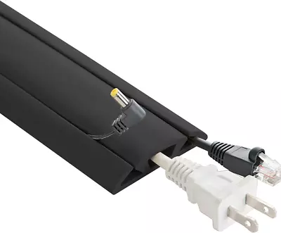 3-Channel Cord Protector & Concealer For Floor - 10FT - Black • $46.33