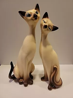 Vintage Mid Century Ceramic Siamese Cats Japan • $79.99