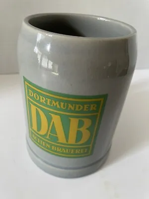 Vintage Dortmunder DAB 0.5L Glazed Ceramic Gerz Beer Stein Mug West Germany • $19.50